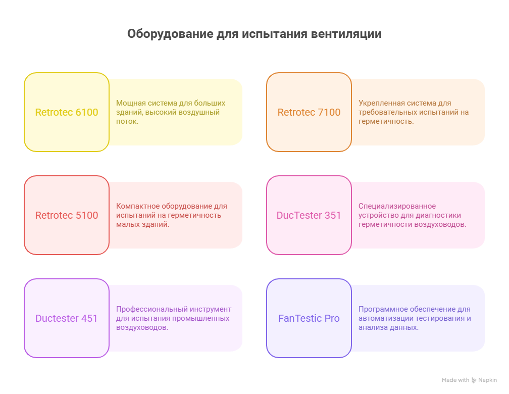 аэродинамические испытания вентиляции