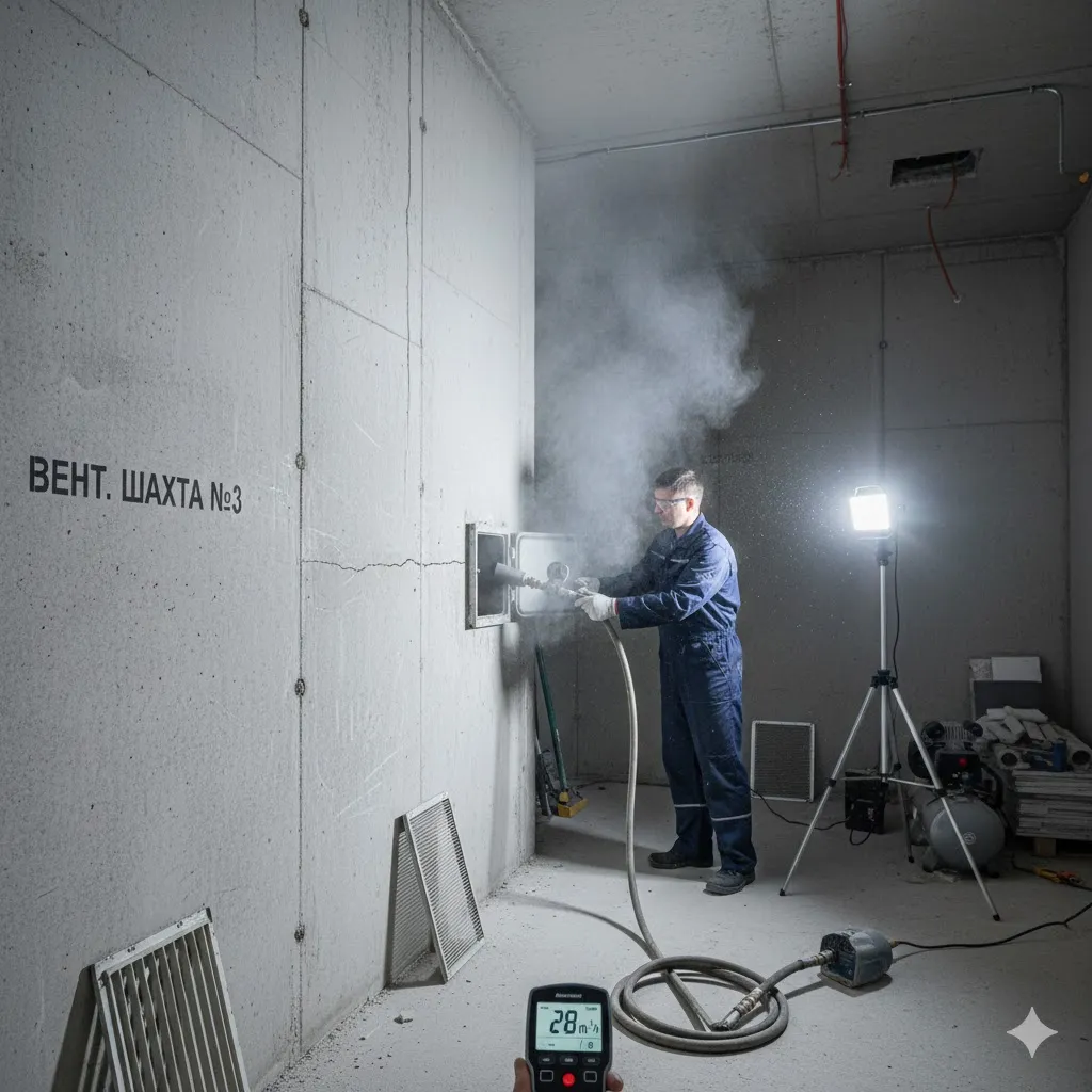 герметизация воздуховодов изнутри